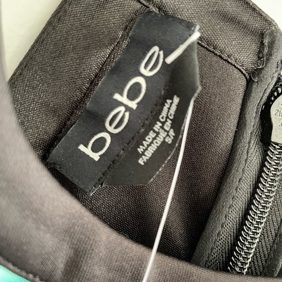 New BEBE Back Cut Out Animal Print Neon Dress - Picture 9 of 11